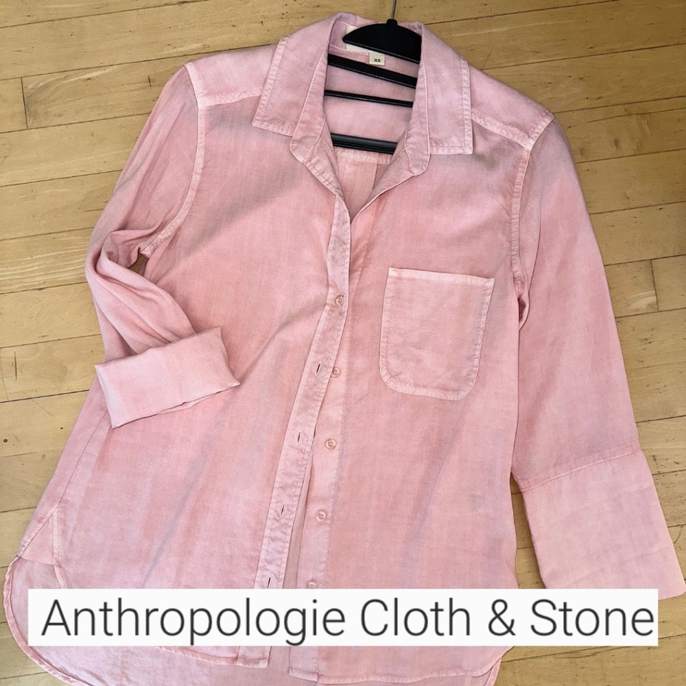 Cloth & Stone Peach wash shirt, XS, L1043 - Picture 1 of 5